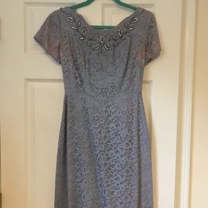Vintage lace dress with beading